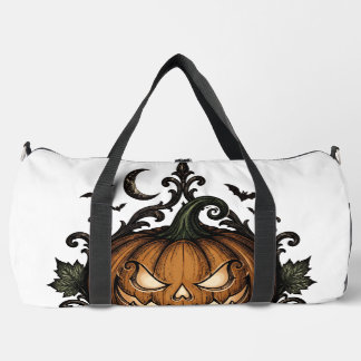 Kwaadaardige Jack O Lantern Gotische Halloween Pom Plunjezak