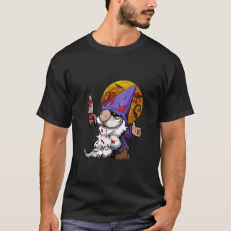 Kwaadaardige kabouter griezelig halloween vrouwen  t-shirt