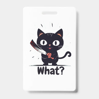 Kwaadaardige Kat - Wat? Badge