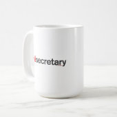 kwaadaardige secretaris - mok (Voorkant links)