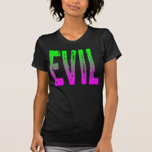 KWADAARDIGE PAARSE EN GROENE HORROR ZOMBIE T-SHIRT