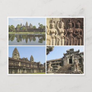 kwadraten voor angkor wat briefkaart