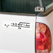 kwadratische formule bumpersticker (Op Truck)