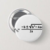 kwadratische formule ronde button 5,7 cm (Voorkant /achterkant)