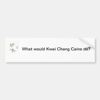 Kwai Chang bumpersticker