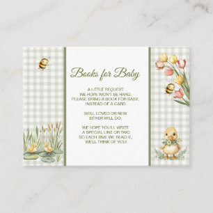 Kwak! Baby Eend Geruite Boeken Voor Baby  Informatiekaartje