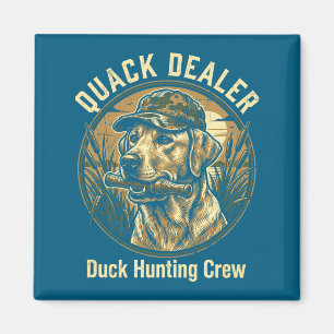 Kwak Er Grappige Eend Jacht Labrador Retriever Hon Magneet