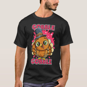 Kwak Kwak Thanksgiving Pilgrim Sinaasappel T-shirt
