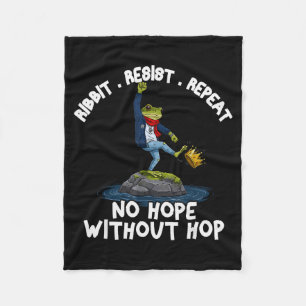 Kwak Kwak Weerstand Herhaal Geen Hoop Zonder Hop F Fleece Deken