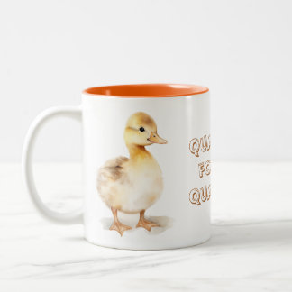 Kwakjes voor mijn kwakjes tweekleurige koffiemok