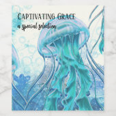 kwal | Captivatie van Grace Artsy-fles Wijn Etiket (Enkel label)