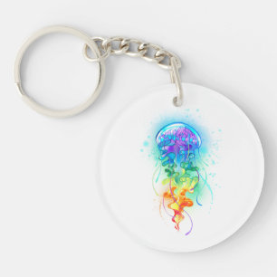 Kwal in regenboogkleuren sleutelhanger