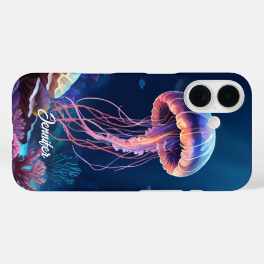 Kwal Kunst, Witte Script Naam Case-Mate iPhone Case (Achterkant (horizontaal))