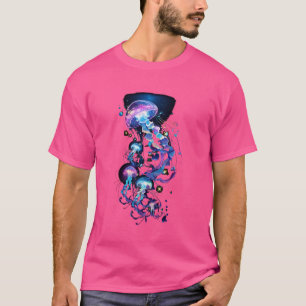 Kwal Medusa Jellies Blauwe Zee Mariene Oceaan T-shirt