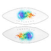 Kwal met regenboogkleuren american football (Panelen)