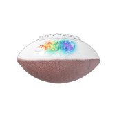 Kwal met regenboogkleuren american football (Gedraaid 90)