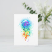 Kwal met regenboogkleuren briefkaart (Staand voorkant)