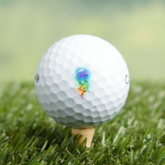 Kwal met regenboogkleuren golfballen (Insitu Shirt)