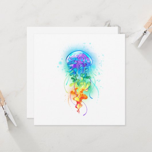 Kwal met regenboogkleuren kaart (Voorkant / Achterkant in situ)