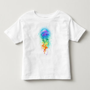 Kwal met regenboogkleuren kinder shirts