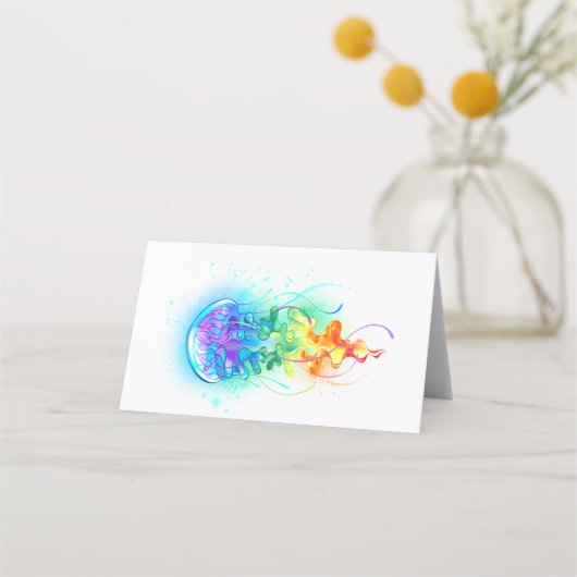 Kwal met regenboogkleuren klantenkaartje (Achterkant)