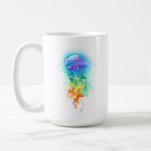 Kwal met regenboogkleuren koffiemok