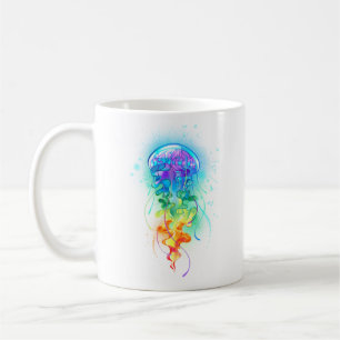 Kwal met regenboogkleuren koffiemok