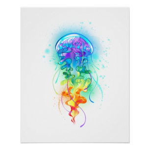 Kwal met regenboogkleuren perfect poster