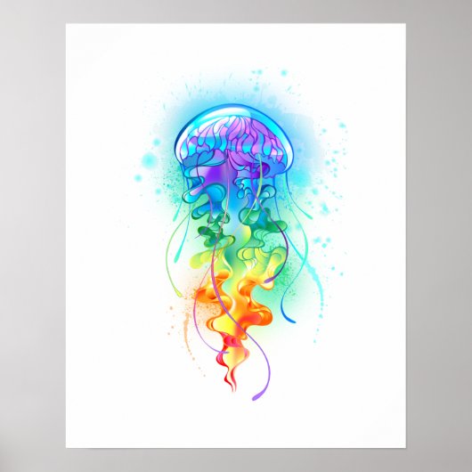 Kwal met regenboogkleuren poster (Voorkant)