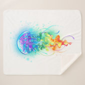 Kwal met regenboogkleuren sherpa deken (Voorkant (horizontaal))