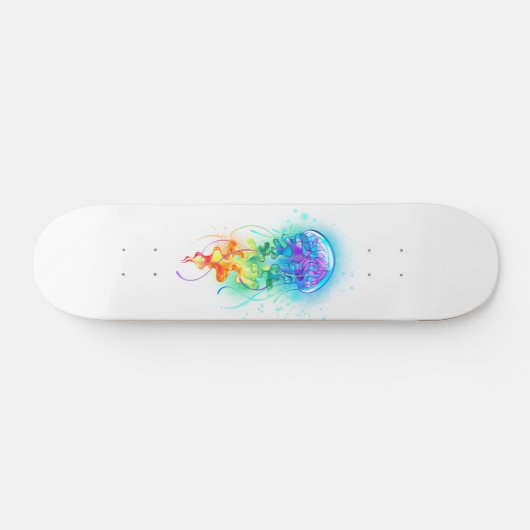 Kwal met regenboogkleuren skateboard (Horizontaal)