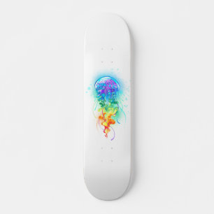 Kwal met regenboogkleuren skateboard