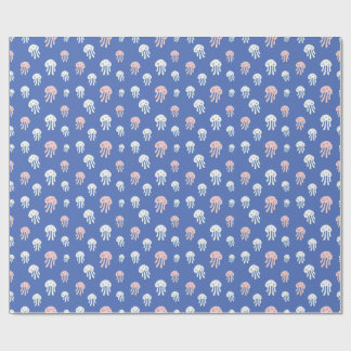 Kwal op blauwe achtergrond cadeaupapier