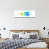 Kwal regenboog canvas afdruk (Insitu (Slaapkamer))