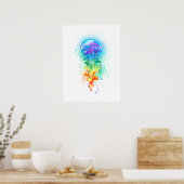 Kwal regenboog poster (Keuken)