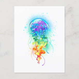 Kwal van de regenboog feestdagenkaart