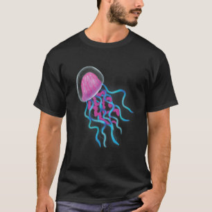 Kwal Zeedier Medusa Onderwater Mariene Vis T-shirt