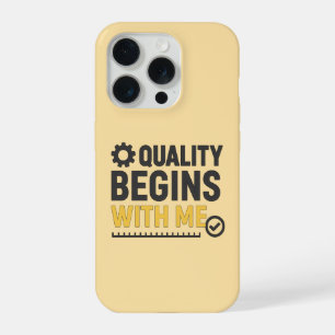 Kwaliteit Begint Bij Mij Positieve Werkcultuur iPhone 15 Pro Hoesje