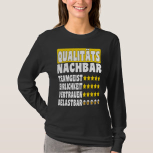 Kwaliteit buurteam geest vertrouwen eerlijkheid du t-shirt