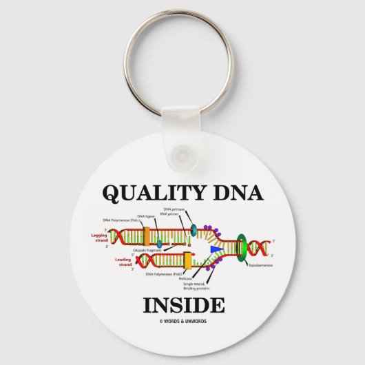 Kwaliteit DNA Inside (DNA-replicatie) Sleutelhanger (Voorkant)