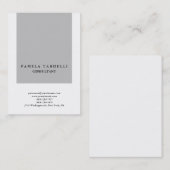 Kwaliteit grijs en wit, uniek, modern visitekaartje (Voorkant / Achterkant)