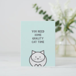 Kwaliteit Kat Tijd Briefkaart