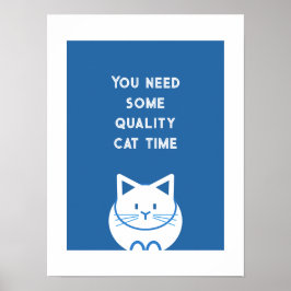 Kwaliteit Kat Tijd Poster