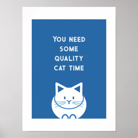 Kwaliteit Kat Tijd Poster (Voorkant)