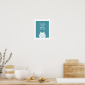 Kwaliteit Kat Tijd Poster (Keuken)