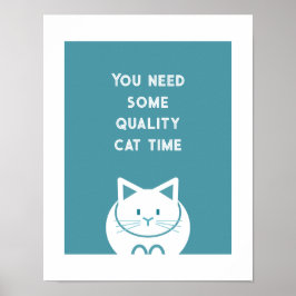 Kwaliteit Kat Tijd Poster