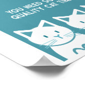 Kwaliteit Kattentijd Poster (Hoek)