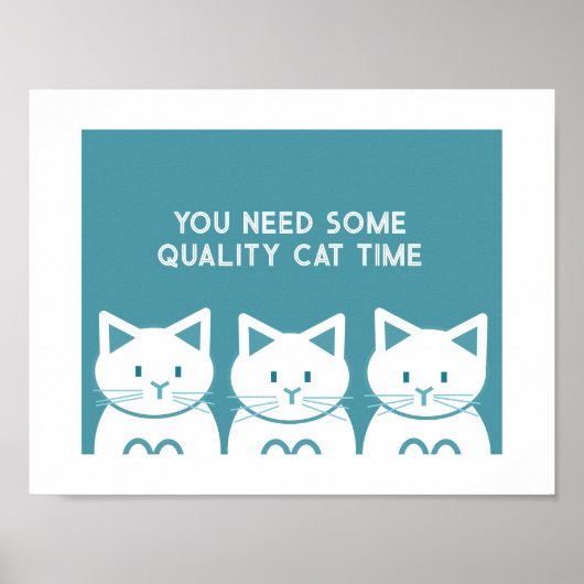 Kwaliteit Kattentijd Poster (Voorkant)