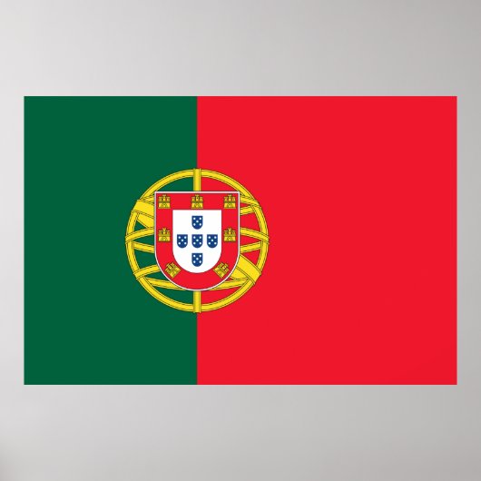 Kwaliteit Portugese vlag Poster (Voorkant)