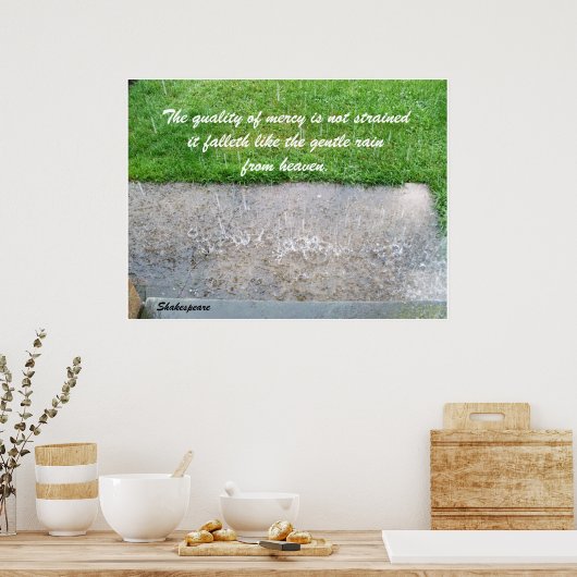 KWALITEIT VAN DE MERCY-druk Poster (Keuken)